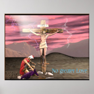 Christian Calvary art poster