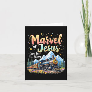 Christian Camp Vbs 2025 His Glory Junction Train T Card