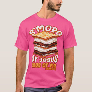 Christian Camping Smore Jesus Less Me Funny Religi T-Shirt