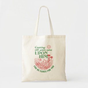 Christian Care Tote Bag with Bible Quote