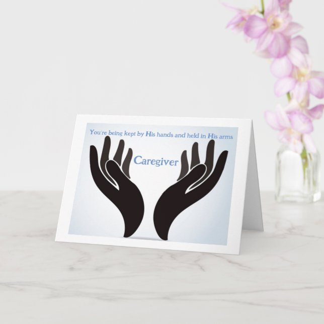 Christian Caregiver card  (Orchid)