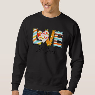 Christian  Cheetah Leopard Love Like Jesus Thanksg Sweatshirt