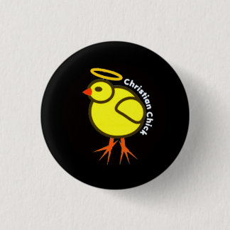 Christian Chick 3 Cm Round Badge