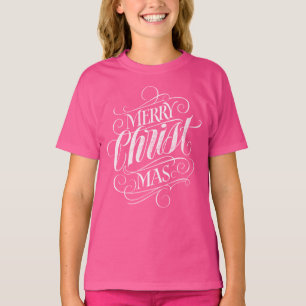 Christian Christ Christmas Chalkboard Lettering T-Shirt