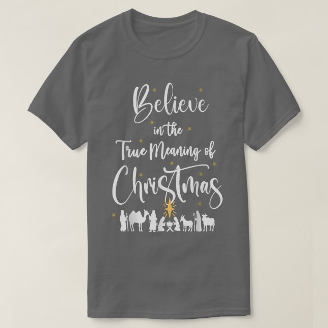 Christian Christmas Baby Jesus Nativity  T-Shirt (Design Front)