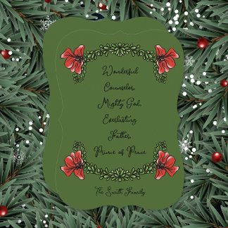 Christian Christmas Card