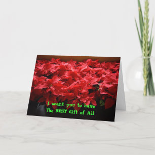 Christian Christmas Card with Gospel message