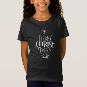 Christian Christmas Chalkboard Jesus Christ Mas T-Shirt