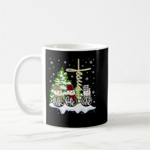 Christian Christmas Faith Hope Love Snowman Jesus Coffee Mug