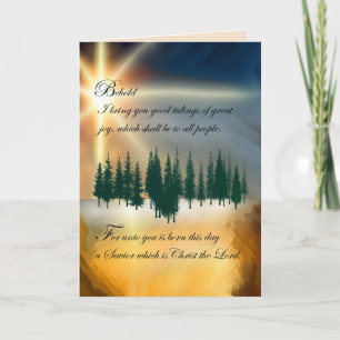 Christian Christmas Folded Greeting Card