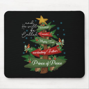 Christian Christmas He Will Be Called Wonderful Co Mouse Pad