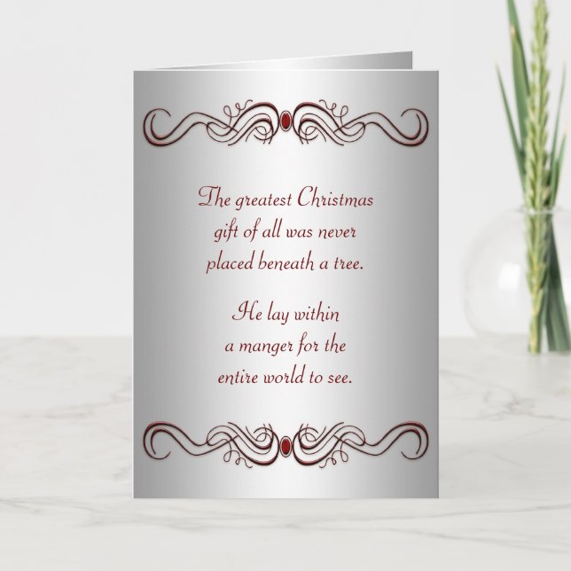 Christian Christmas Holiday Card (Front)
