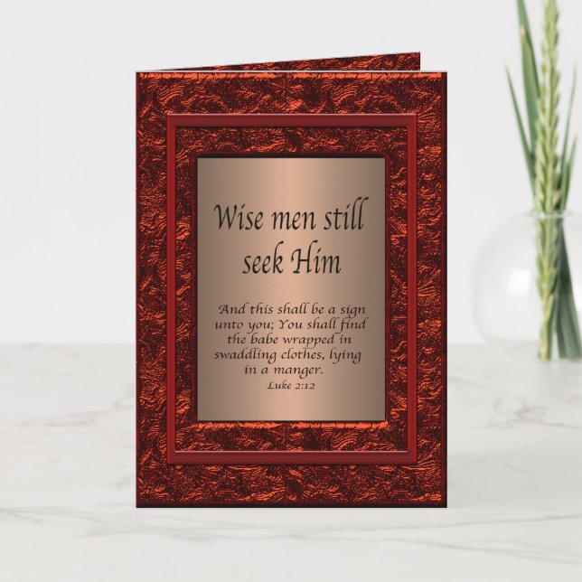 Christian Christmas Holiday Card (Front)