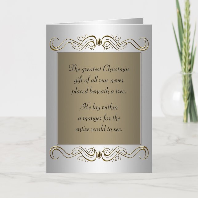Christian Christmas Holiday Card (Front)
