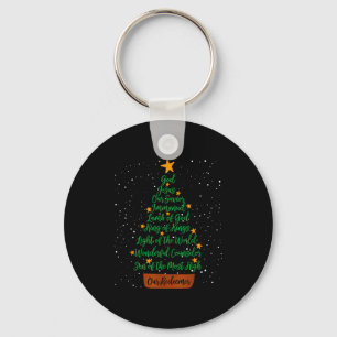Christian Christmas Jesus Bible Names Xmas Tree Sh Key Ring