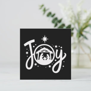 Christian Christmas Joy Jesus Nativity Scene Faith Holiday Card