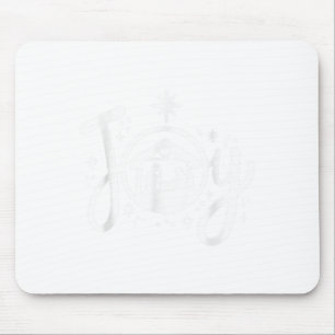 Christian Christmas Joy Jesus Nativity Scene Faith Mouse Pad