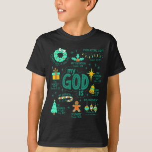 Christian Christmas My God Is Jesus Is The Reason  T-Shirt