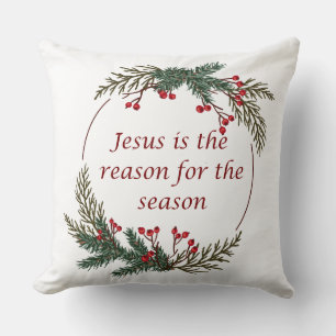 Christian Christmas Scripture Cushion