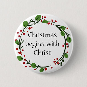 Christian Christmas Scripture Sticker Scripture 6 Cm Round Badge