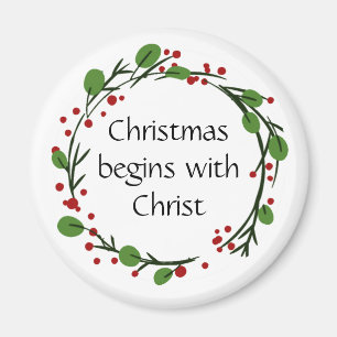 Christian Christmas Scripture Sticker Scripture Magnet