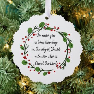 Christian Christmas Scripture Sticker Scripture Tree Decoration Card