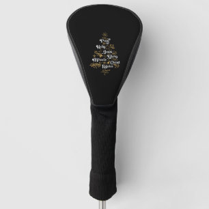 Christian Christmas Tree Family Holiday Church Golf Head Cover