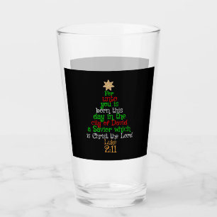 Christian Christmas Tree Shirts Glass