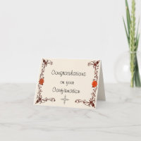 Christian Church Confirmation Greeting Card