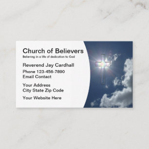 Christian Church Cross Business Card