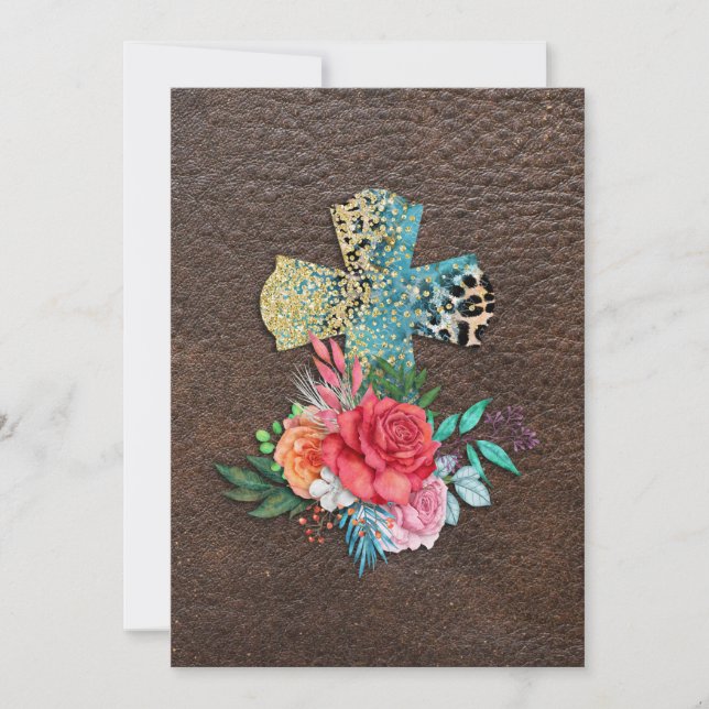 Christian Church Cross Easter Jesus Baptist Love  Invitation (Front)