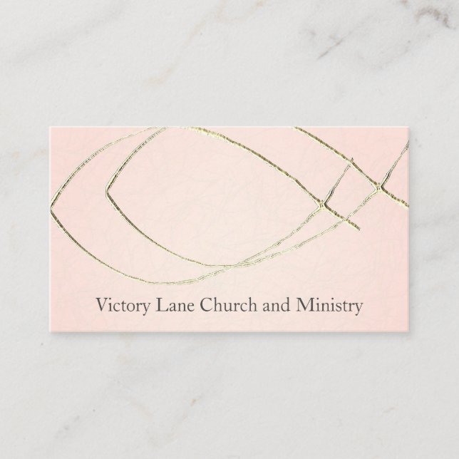 Christian Church Fish Spiritual Business Cards (Front)