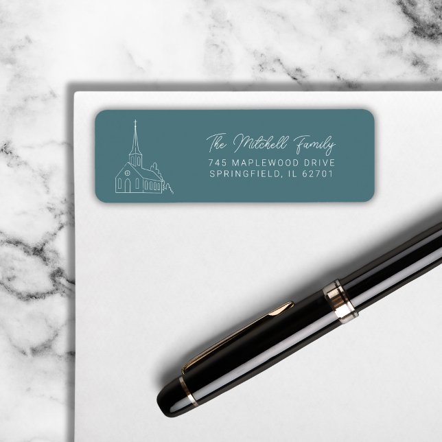 Christian Church Line Art Minimal Stylish Green (Creator Uploaded)