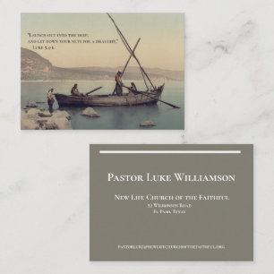Christian Church Pastor Clergy Business Card