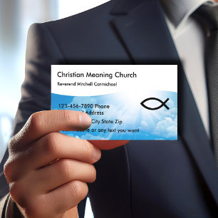Christian Church Theme Modern Business Card