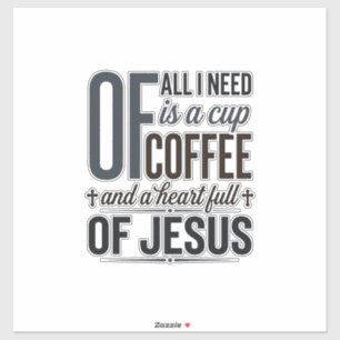 Christian Coffee Jesus Quote Vintage Shirt Design_