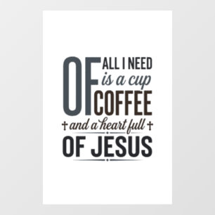 Christian Coffee Jesus Quote Vintage Shirt Design_