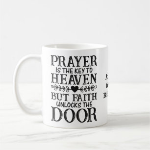 Christian Coffee Mug - Prayer Is The Key 🗝