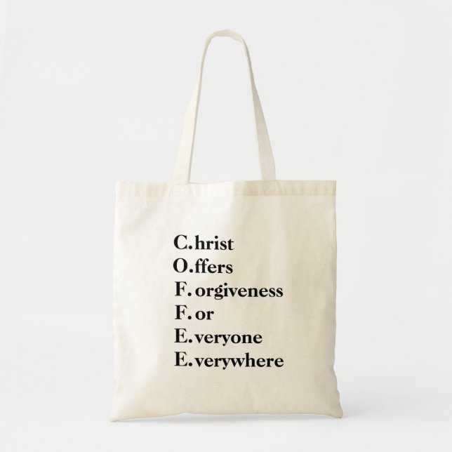 Christian Coffee Tote Bag (Front)