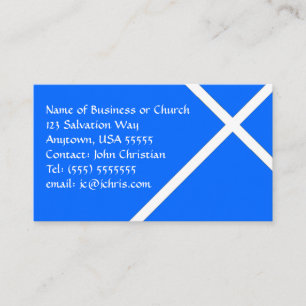 Christian Company Pastor or Church White Cross Business Card