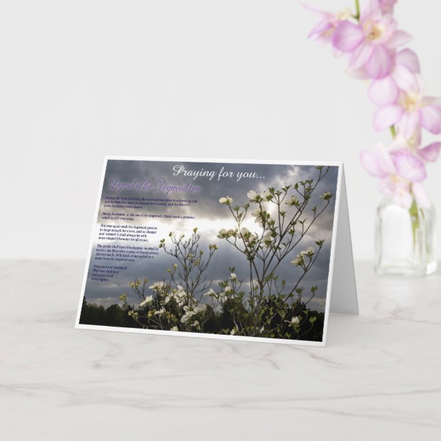 Christian Condolence Card (Orchid)