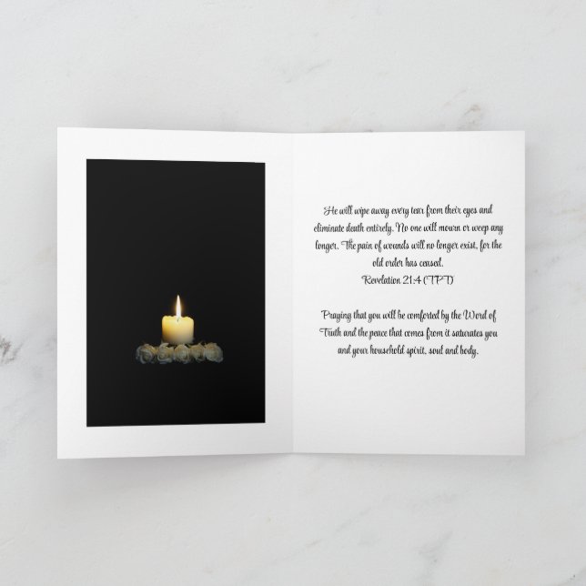 Christian Condolence Card (Inside)