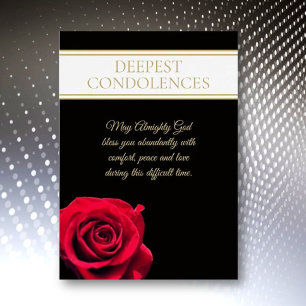 Christian Condolences. Beautiful Sympathy Card
