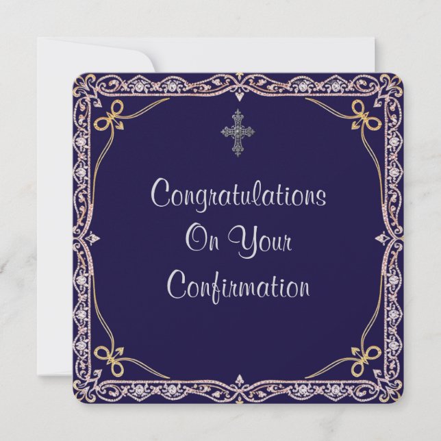 Christian Confirmation Flat Card (Front)