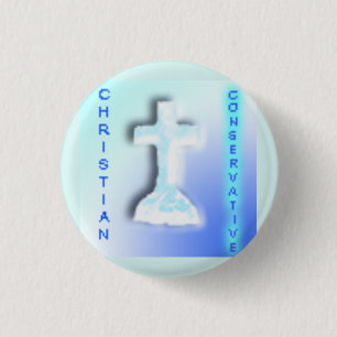 Christian Conservative Party Logo 3 Cm Round Badge