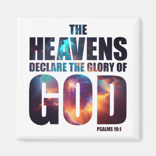 Christian Creation: Heavens Declare Glory of GOD Magnet