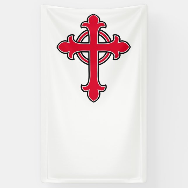 Christian cross banner (Vertical)
