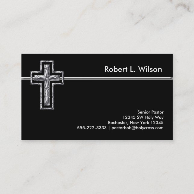 Christian Cross Business Cards (Front)