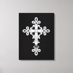 Christian cross canvas print