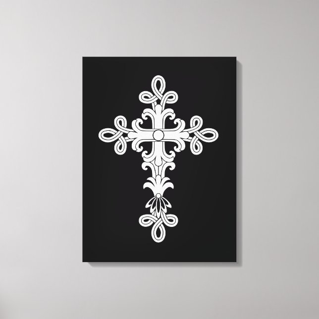Christian cross canvas print (Front)